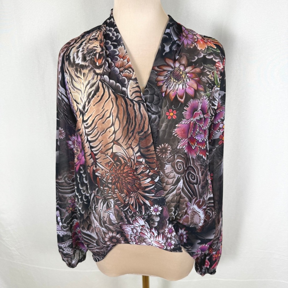 Kobi Halperin Robin Floral Print Blouse Size XS